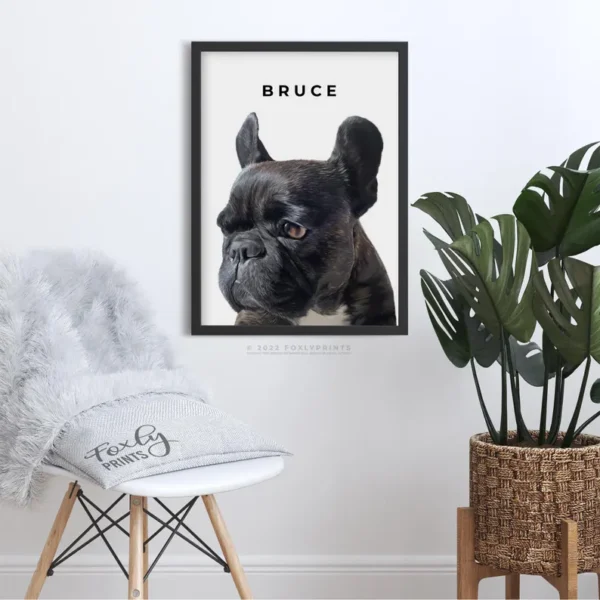 DIGITAL FILE ONLY Dog portrait, a custom dog portrait from your photo, illustrated painting. Dog memorial gift, pet loss gift, dog mum gift - Image 4