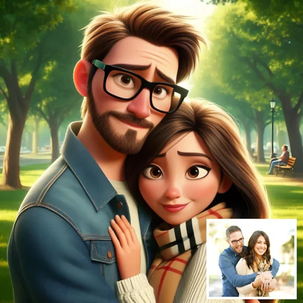 Custom Cartoon Animation, Personalised Family Portrait, Cartoon Portrait From Photo, Cartoon Style Couple, Digital File - Image 6