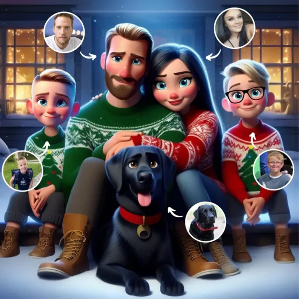 Custom Cartoon Animation, Personalised Family Portrait, Cartoon Portrait From Photo, Cartoon Style Couple, Digital File - Image 2